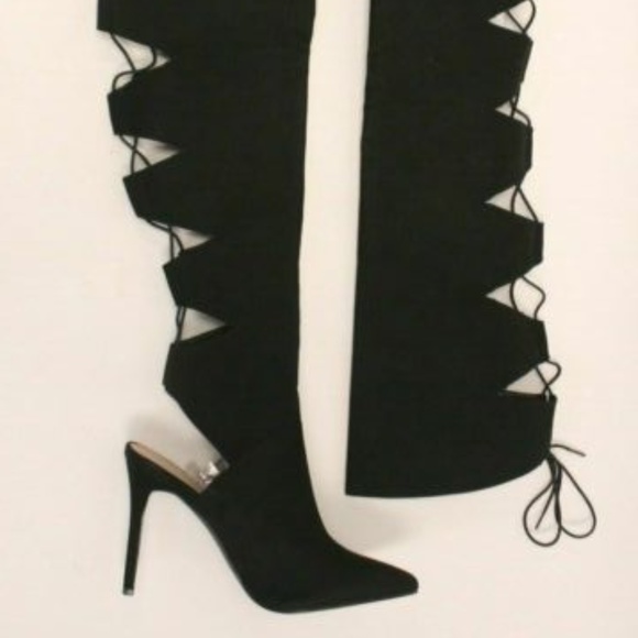 skin tight thigh high boots